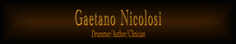 Gaetano Nicolosi drummer author clinician